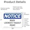 Signmission Main Lockout Tagout Point, 10 in W x Rectangle, Vinyl Decal OS-2PACK-NS-D-710-L-14090 - alternate 2